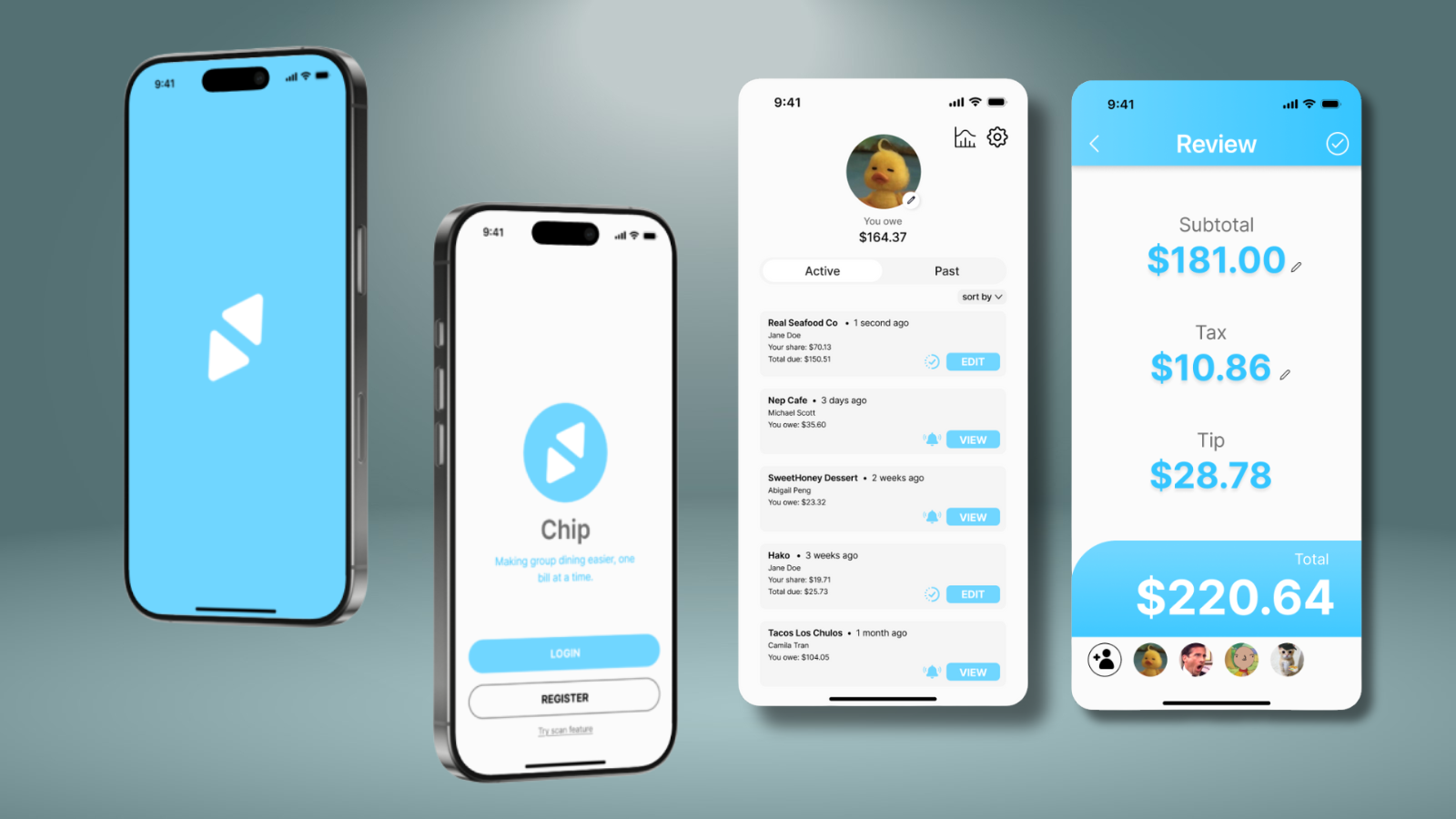 Chip App Mockup